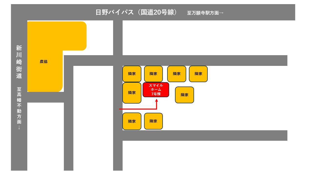 スマイルホーム7号棟の地図
